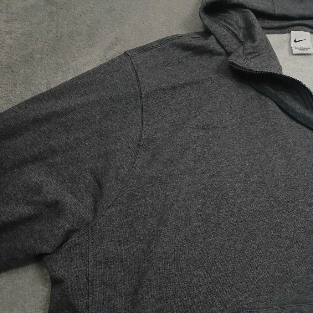 Nike Jacket‎ Mens 4XL Gray Full ZIp Hooded Pockets Casual Logo